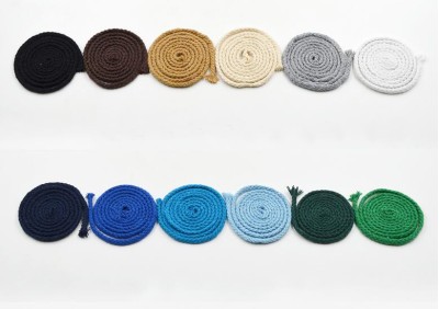 ZJ  5MM彩色八股棉繩 側面照